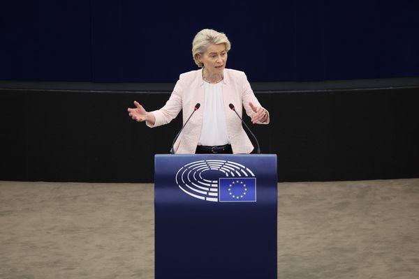 EU-Kommissionspräsidentin Ursula von der Leyen im EU-Parlament in Straßburg 