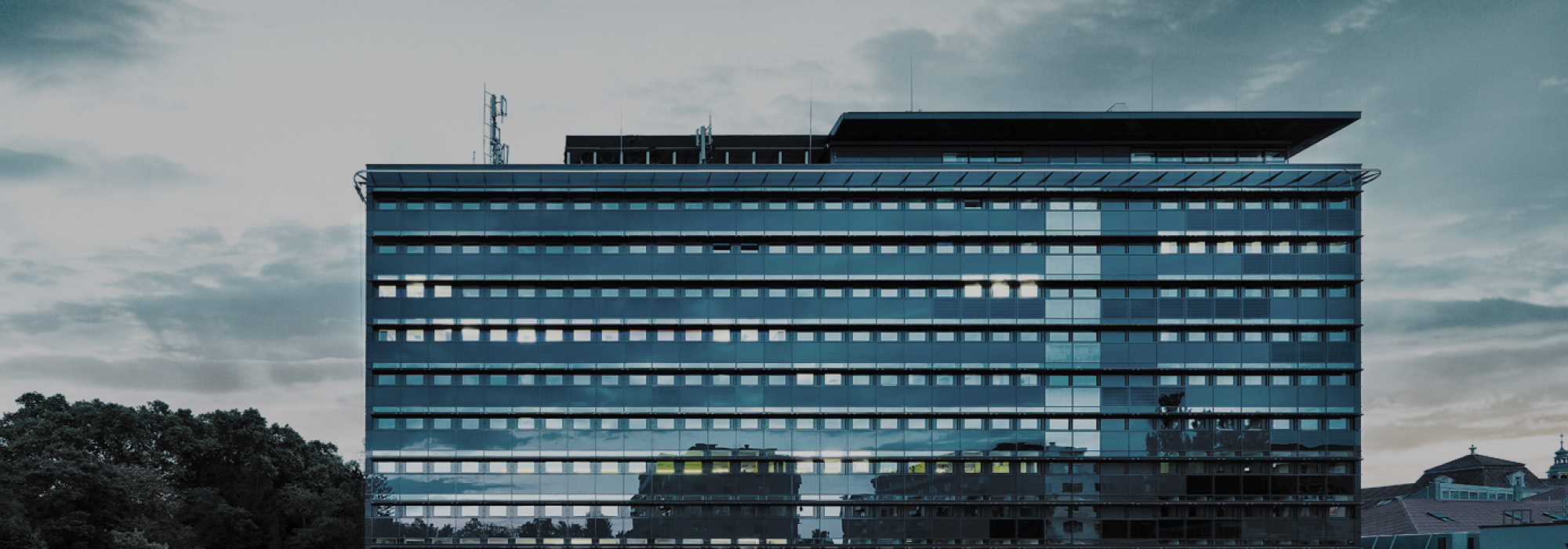 Blick auf das Bürogebäude der Energie Steiermark. 