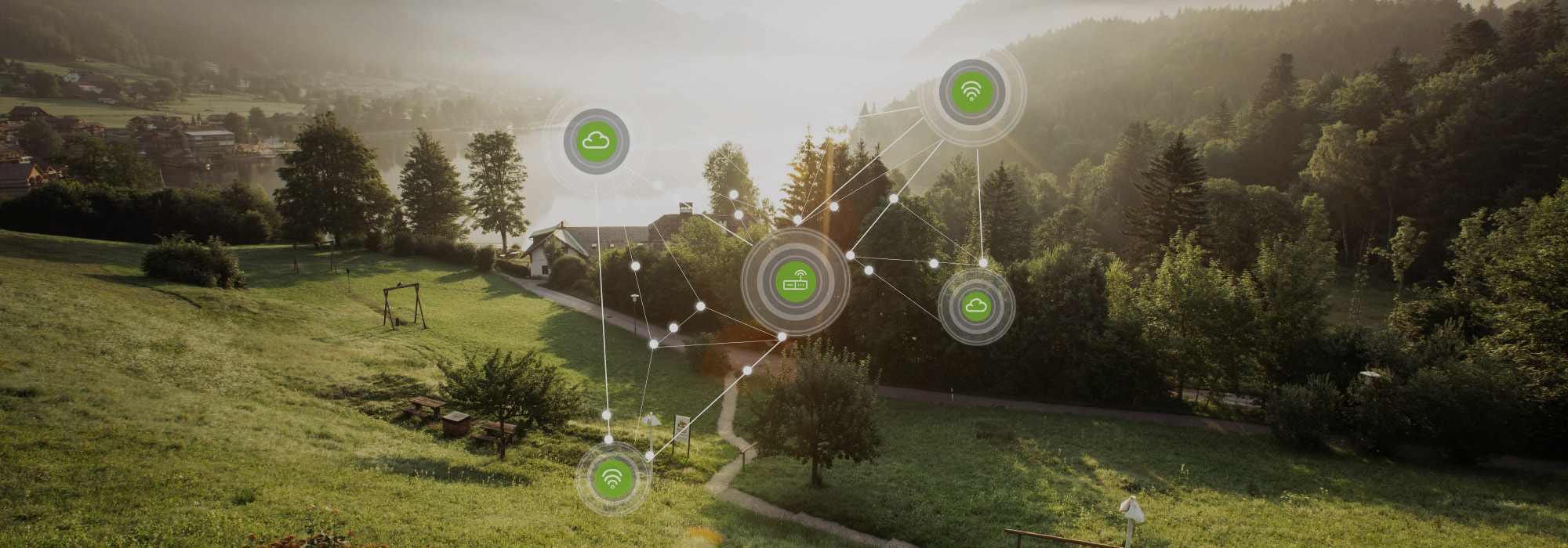 Schematische Darstellung eines Netzwerks